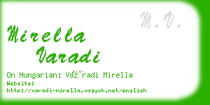 mirella varadi business card